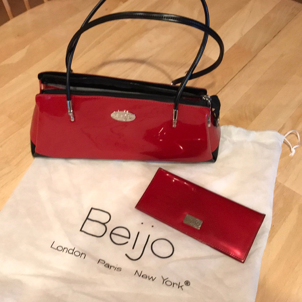 COPY - Beijo Red Handbag and matching wallet